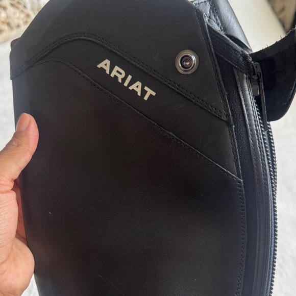 Ariat Women’s 10 US Palisade Calf: Reg Height: Short Black Tall Riding Boots - Picture 15 of 16